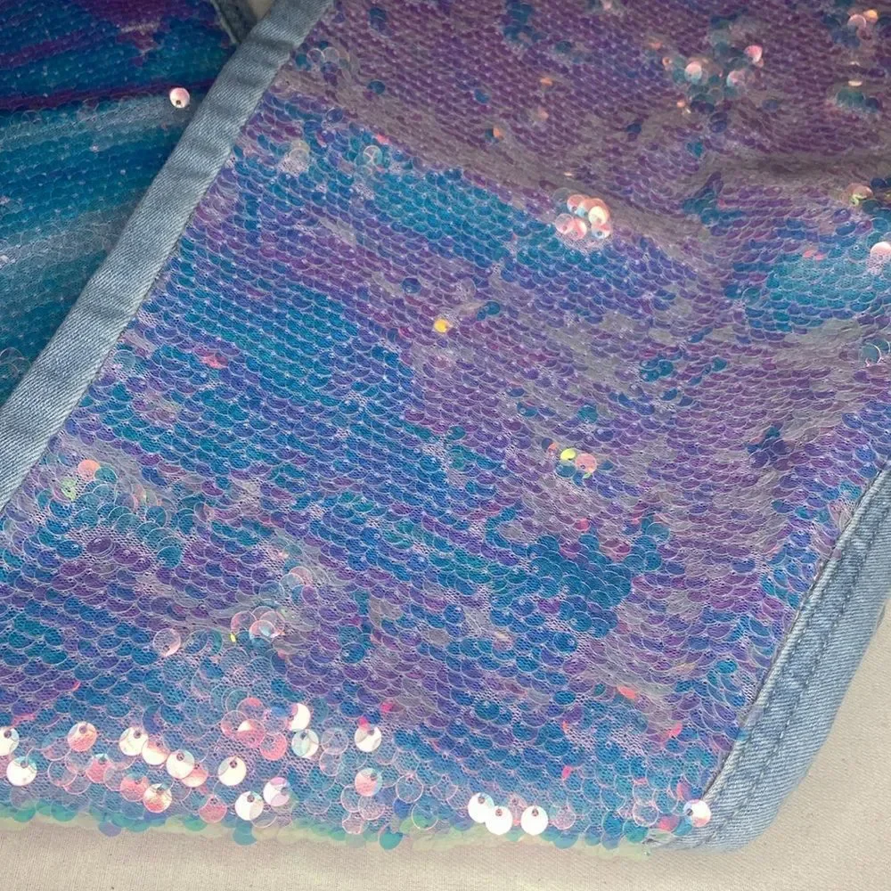 Justice mermaid sequin jeans for girls size 14 NWT swifty concert jeans